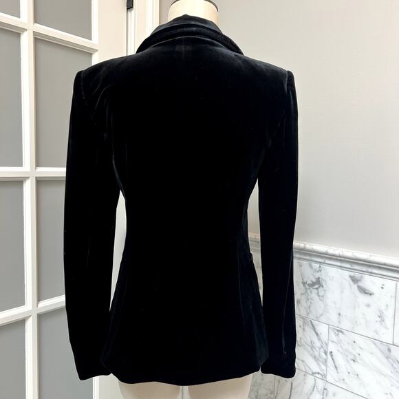 Yumi Kim Trail Blazer Velvet One-Button Jacket Women’s size Small Black - Picture 5 of 8